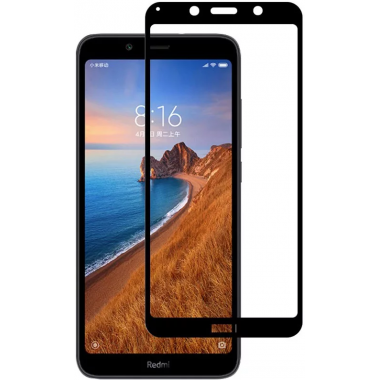 Защитное стекло 10D черное для Xiaomi Redmi 7A 
